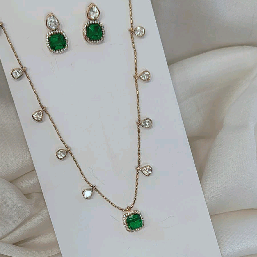 Moissanite Nacklace Set 